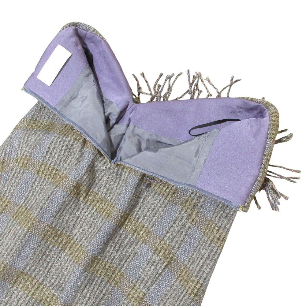 Other Mame Kurogouchi Mame Kurogouchi Long Fringe Check Skirt Textile Skirts MM17AW-SK047 DUTY FREE for USA Size ONE SIZE - 6 Thumbnail