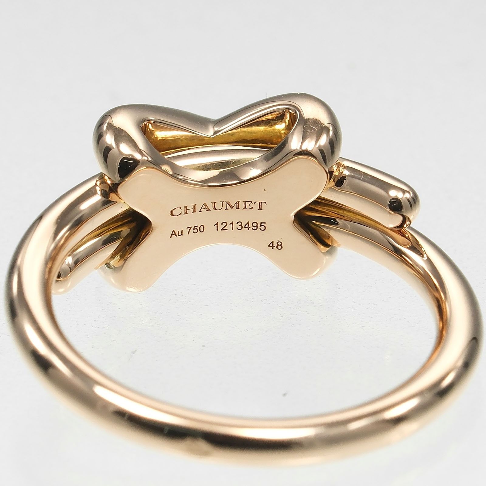 Other Chaumet Chaumet Liens Au750 Pink Gold Diamond Ring Precious Metal Ring DUTY FREE for USA Size ONE SIZE - 4 Thumbnail