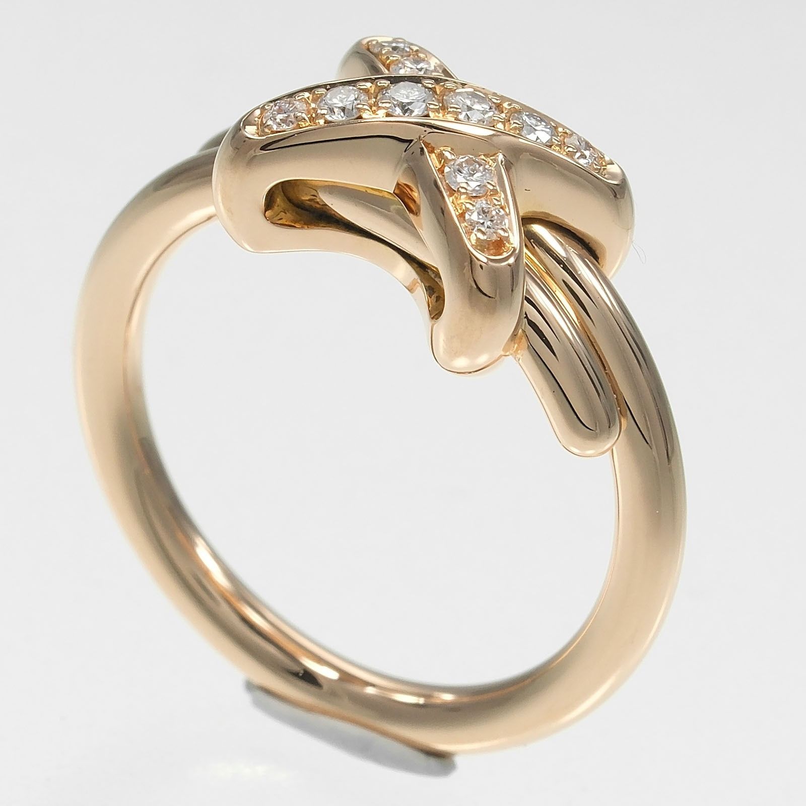 Other Chaumet Chaumet Liens Au750 Pink Gold Diamond Ring Precious Metal Ring DUTY FREE for USA Size ONE SIZE - 3 Thumbnail