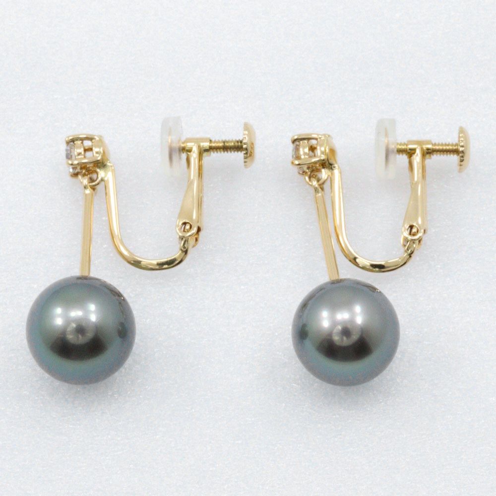 Other Tasaki TASAKI Au750 Pearl Diamond Earrings Precious Metal Earrings DUTY FREE for USA Size ONE SIZE - 4 Thumbnail
