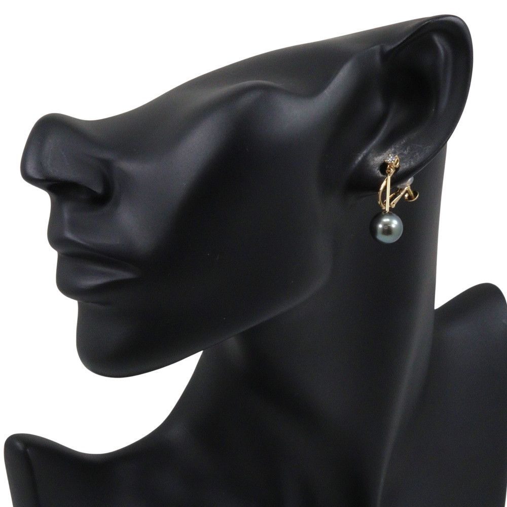 Other Tasaki TASAKI Au750 Pearl Diamond Earrings Precious Metal Earrings DUTY FREE for USA Size ONE SIZE - 2 Thumbnail