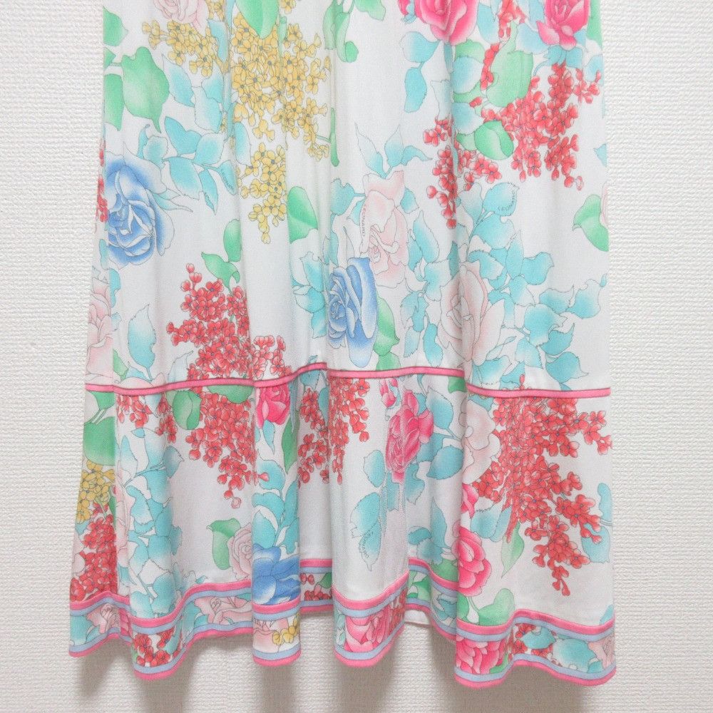 Other Leonard LEONARD Flower Print Stretch Dress Textile Dresses DUTY FREE for USA Size ONE SIZE - 7 Thumbnail