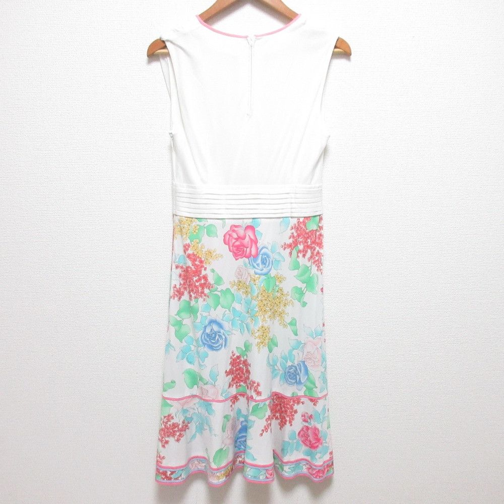 Other Leonard LEONARD Flower Print Stretch Dress Textile Dresses DUTY FREE for USA Size ONE SIZE - 2 Thumbnail