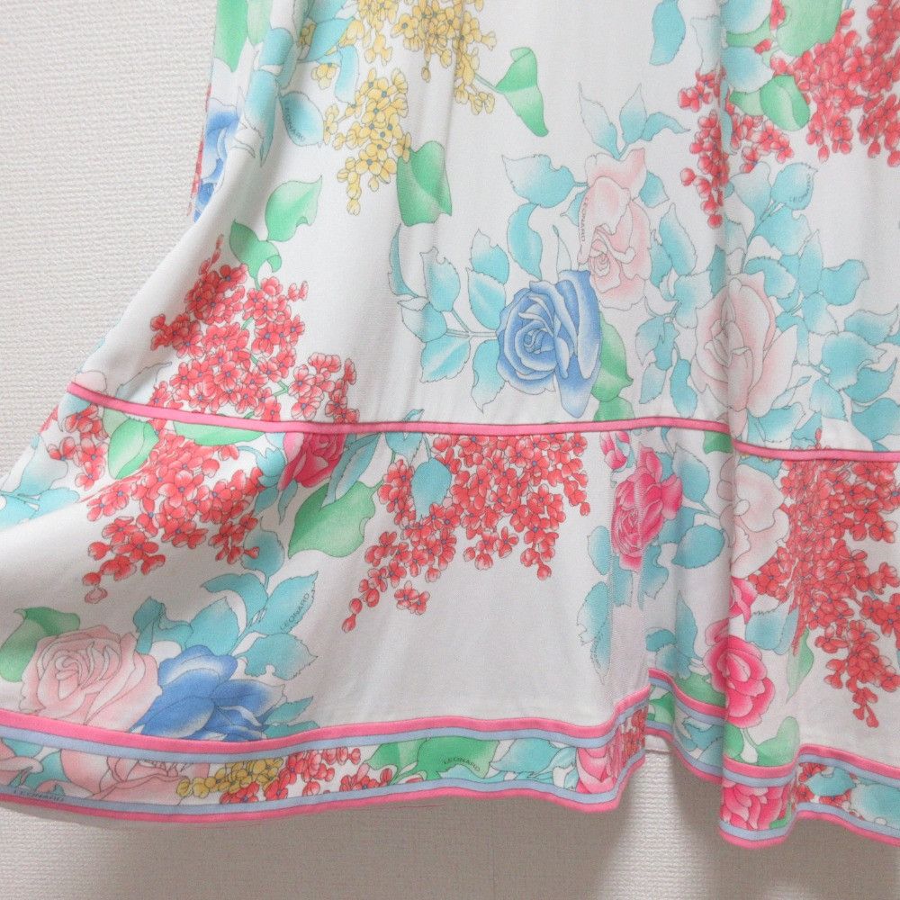 Other Leonard LEONARD Flower Print Stretch Dress Textile Dresses DUTY FREE for USA Size ONE SIZE - 9 Thumbnail