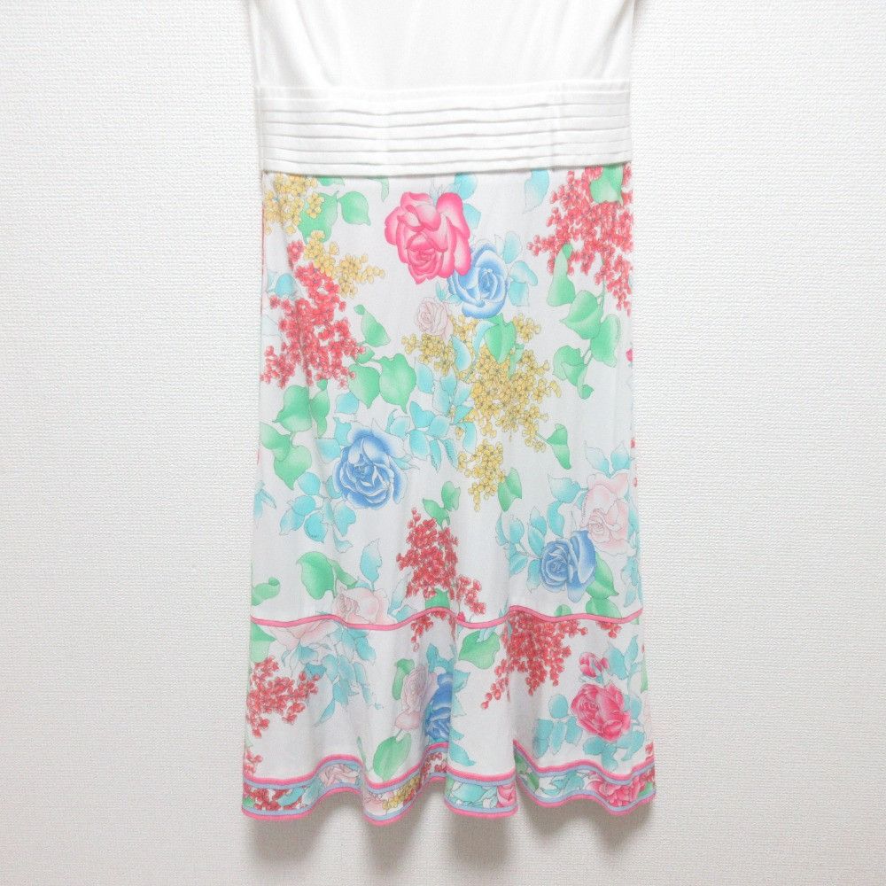 Other Leonard LEONARD Flower Print Stretch Dress Textile Dresses DUTY FREE for USA Size ONE SIZE - 5 Thumbnail