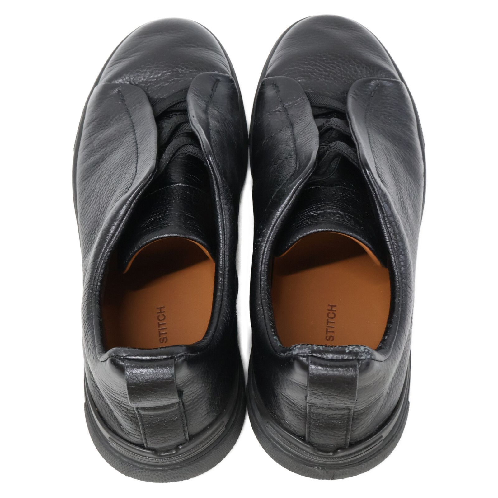 Other Zegna Zegna Triple Stitch Leather Sneakers Leather Shoes S46672 DUTY FREE for USA Size ONE SIZE - 5 Thumbnail