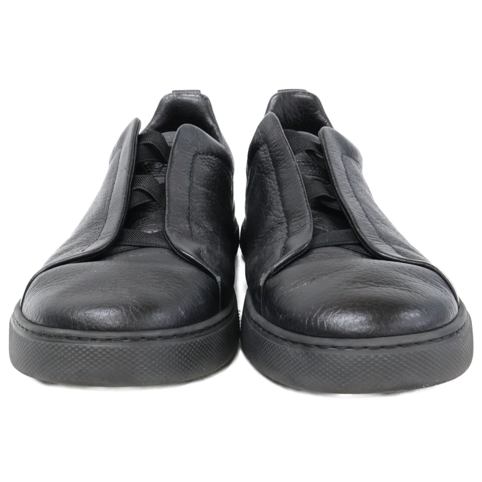 Other Zegna Zegna Triple Stitch Leather Sneakers Leather Shoes S46672 DUTY FREE for USA Size ONE SIZE - 2 Thumbnail