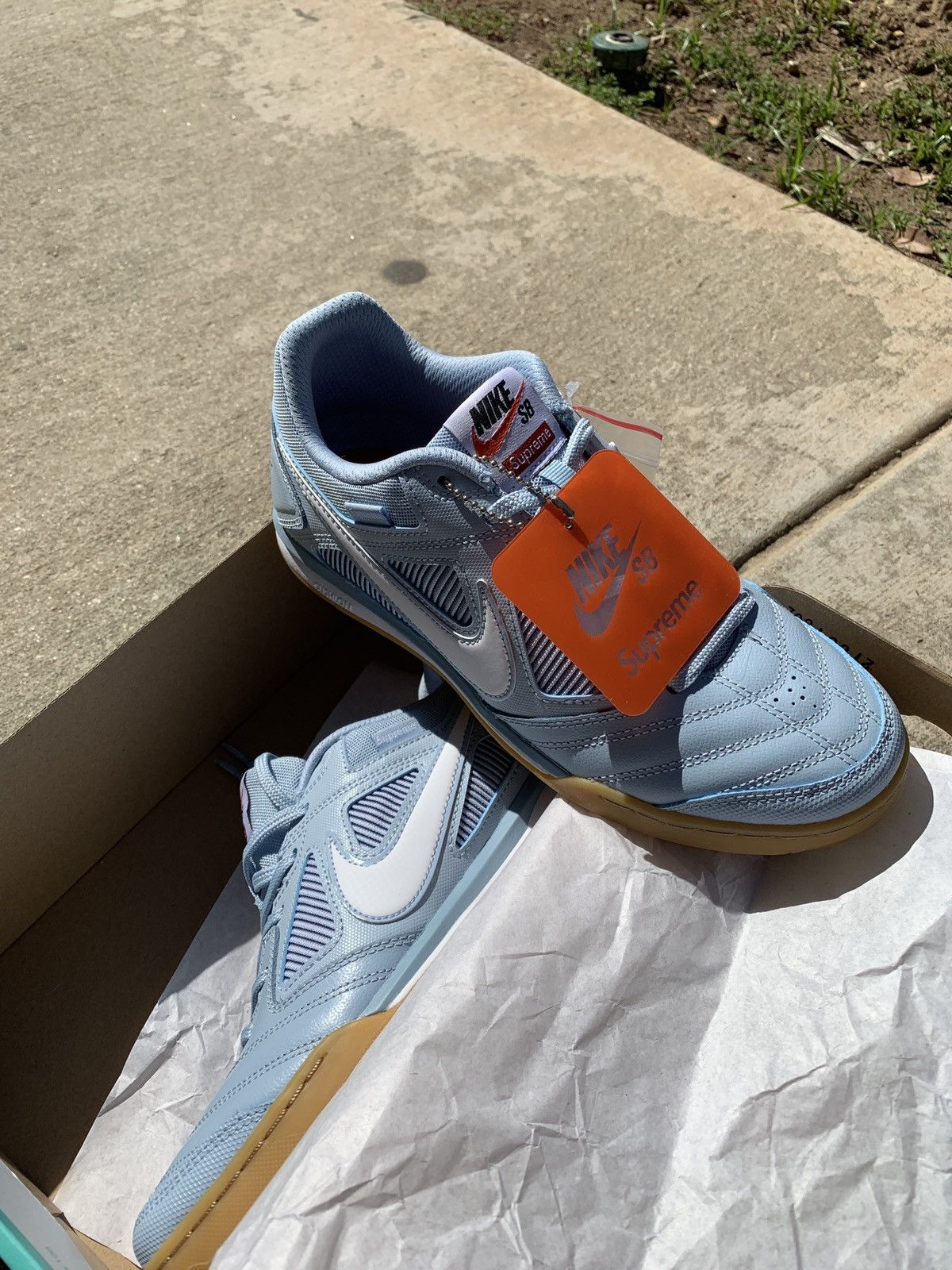 Nike Supreme Gato Sb Blue Grailed