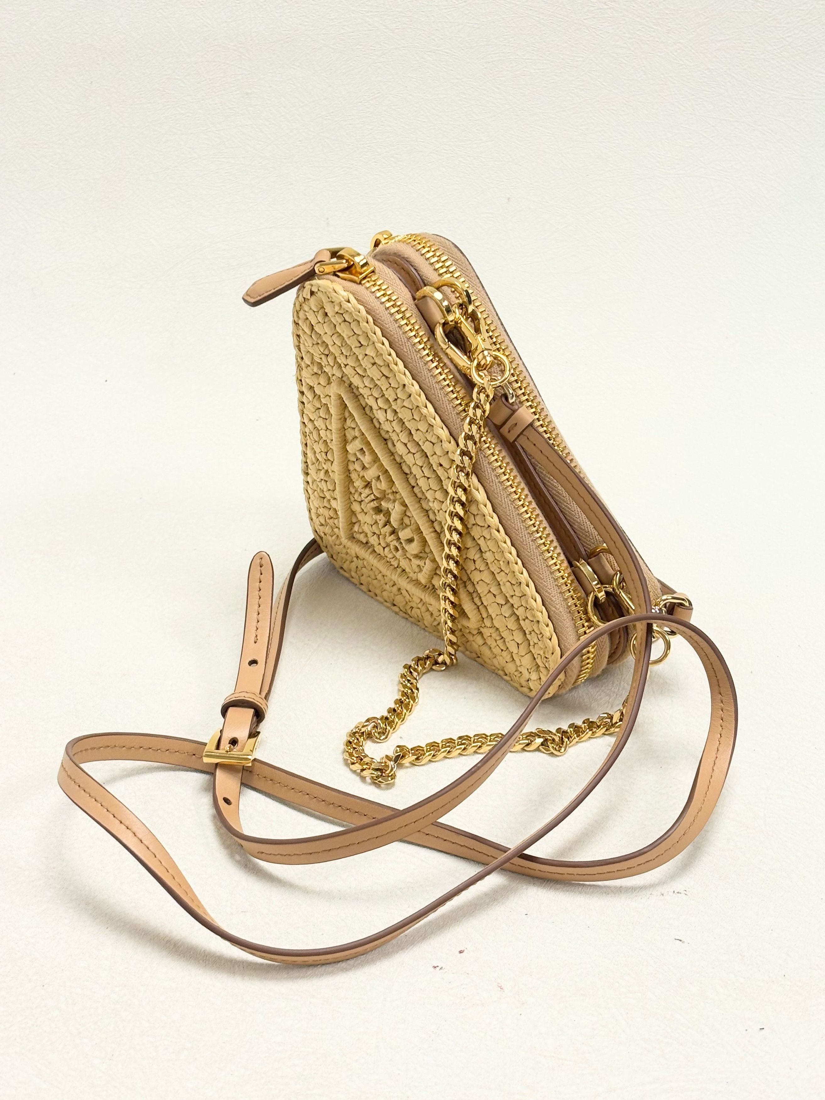Prada Sac Triangle Raffia Size ONE SIZE - 4 Thumbnail