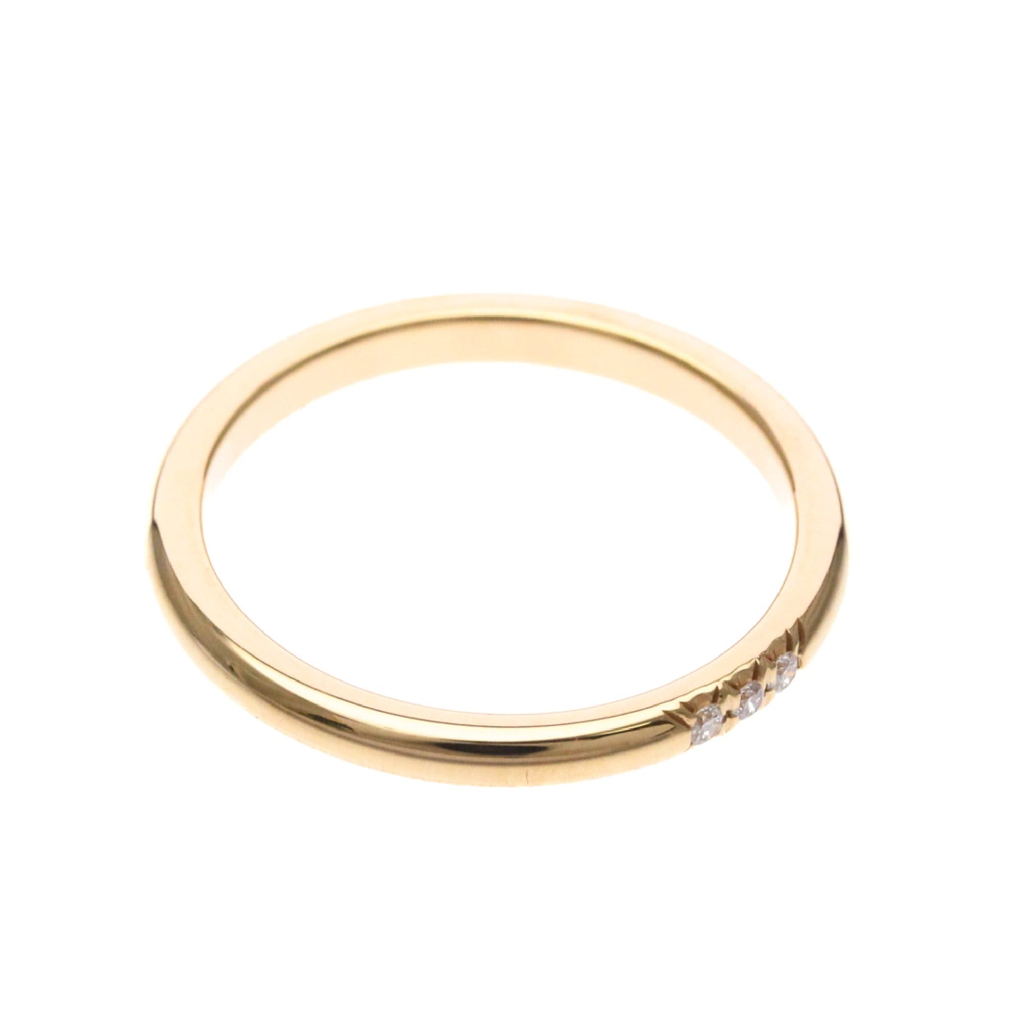Tiffany & Co. Tiffany Forever Band Ring With 3 Diamonds Pink Gold (18K) Fashion Diamond Band Ring Pink Gold Size ONE SIZE - 9 Thumbnail