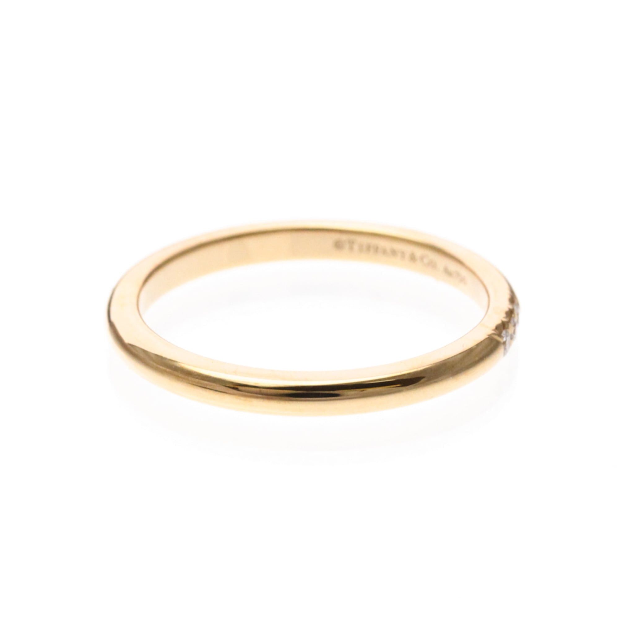 Tiffany & Co. Tiffany Forever Band Ring With 3 Diamonds Pink Gold (18K) Fashion Diamond Band Ring Pink Gold Size ONE SIZE - 4 Thumbnail
