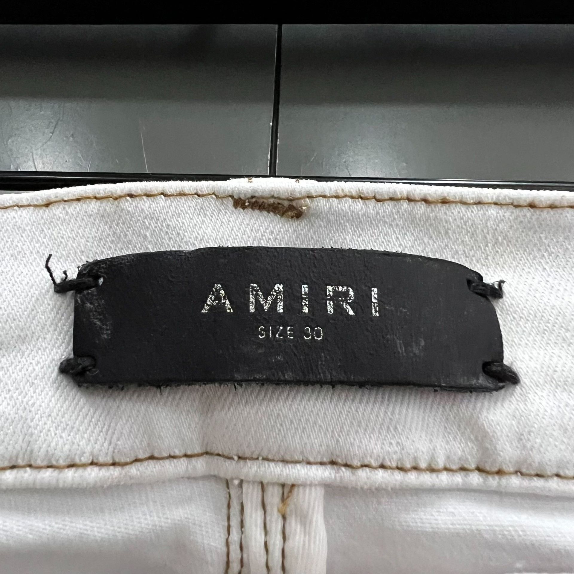 Amiri Amiri Distressed Slim White Casual Pants 30 Men Size US 30 / EU 46 - 2 Thumbnail