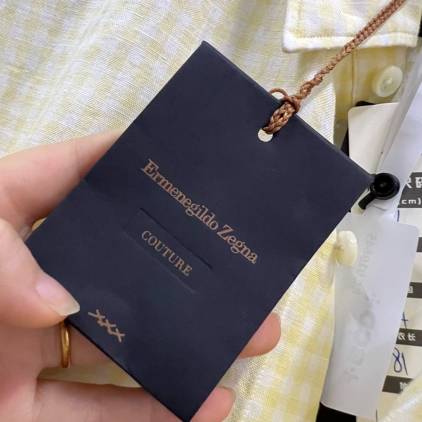 Ermenegildo Zegna Ermenegildo Zegna Plaid Yellow Shirt xl Men Size US XL / EU 56 / 4 - 5 Thumbnail