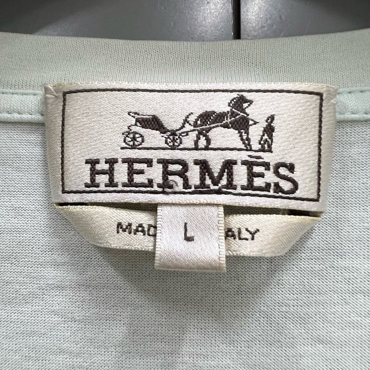 Hermes Hermes Printed Graphic Green T-Shirt L Women Size L / US 10 / IT 46 - 2 Thumbnail