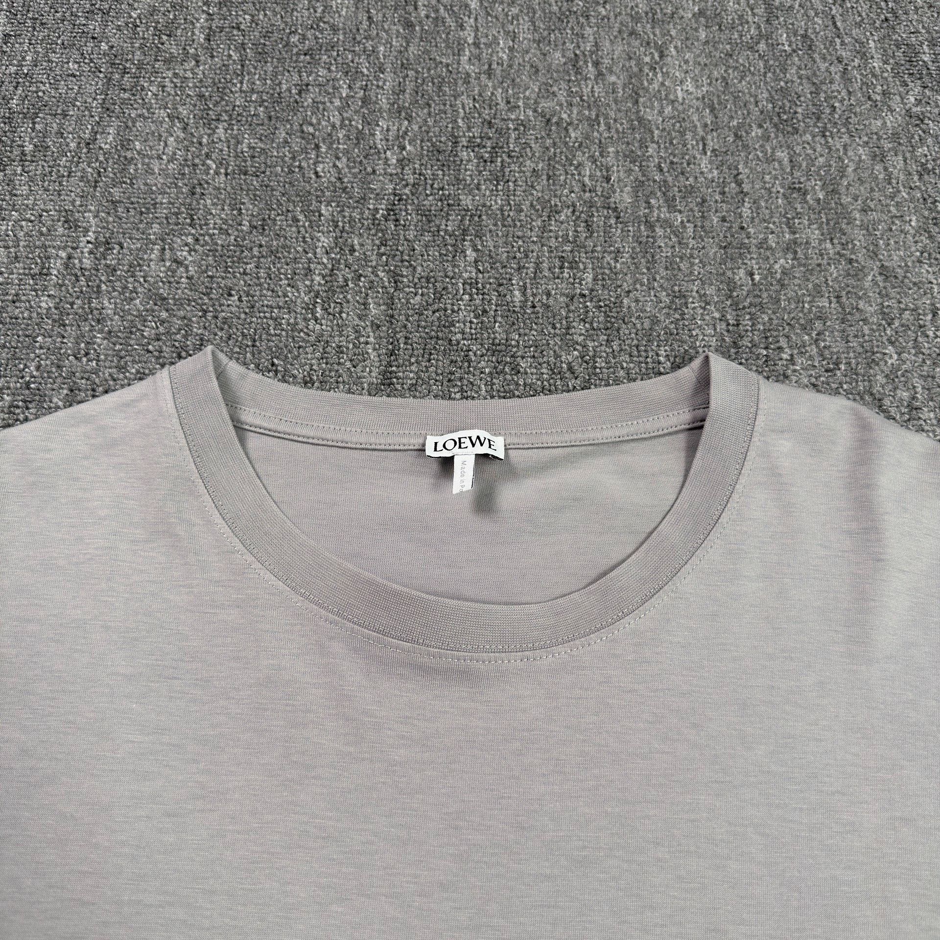 Loewe Loewe Embroidered Logo T-Shirt Gray 3XL Size US XXL / EU 58 / 5 - 4 Thumbnail