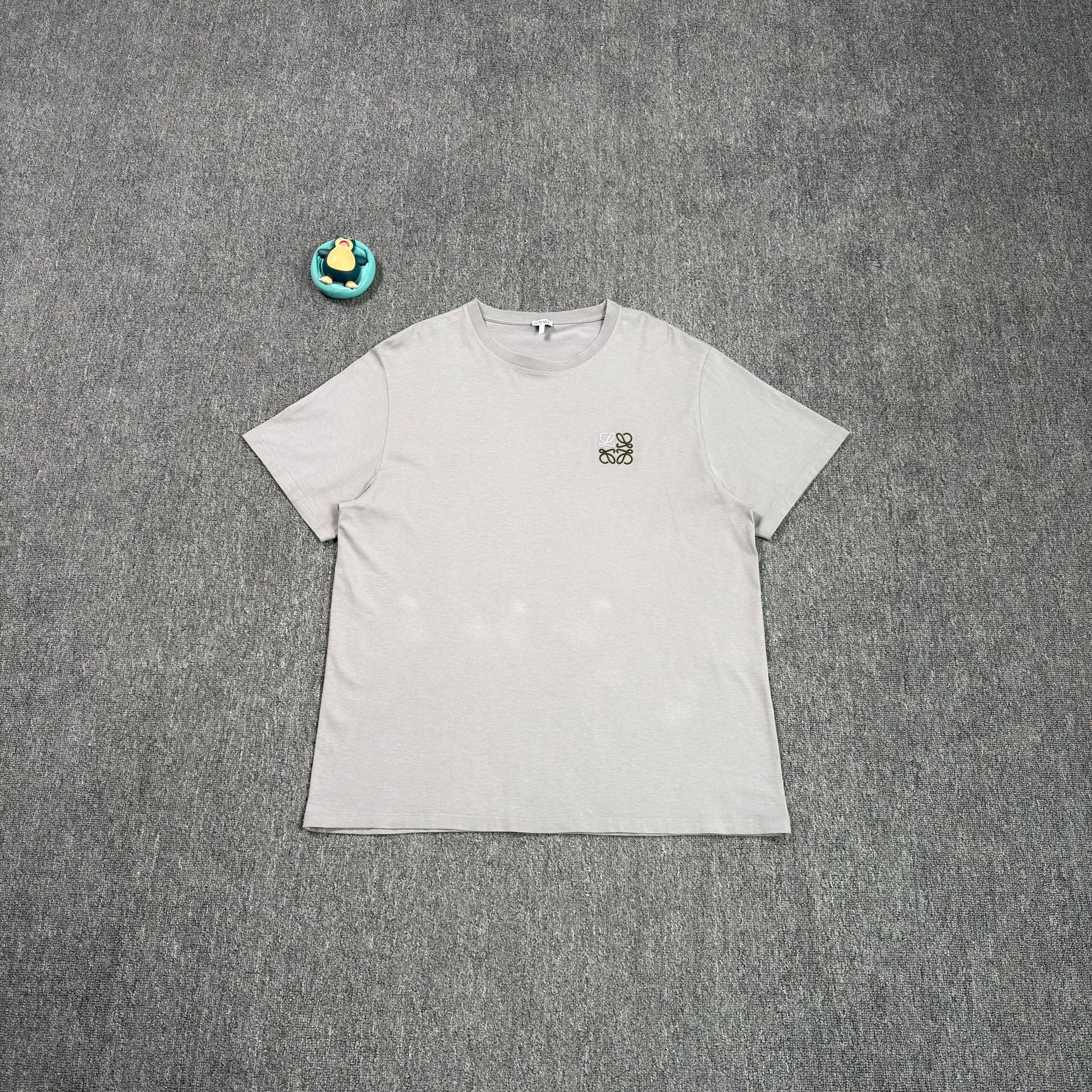 Loewe Loewe Embroidered Logo T-Shirt Gray 3XL Size US XXL / EU 58 / 5 - 2 Thumbnail