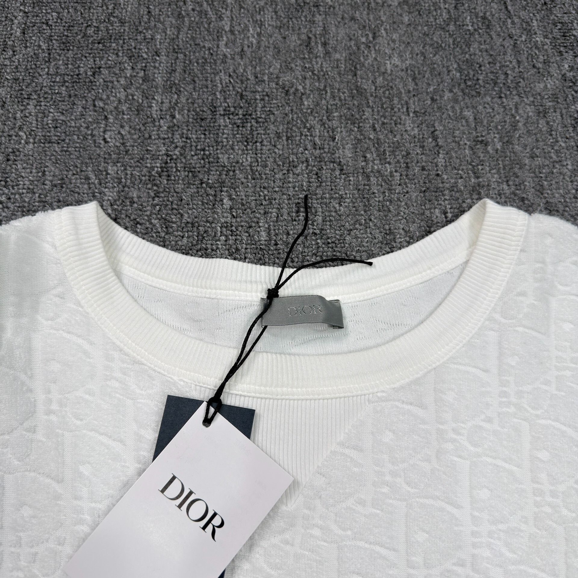 Dior Dior Oblique Terry Cotton T-Shirt XL Size US XL / EU 56 / 4 - 4 Thumbnail