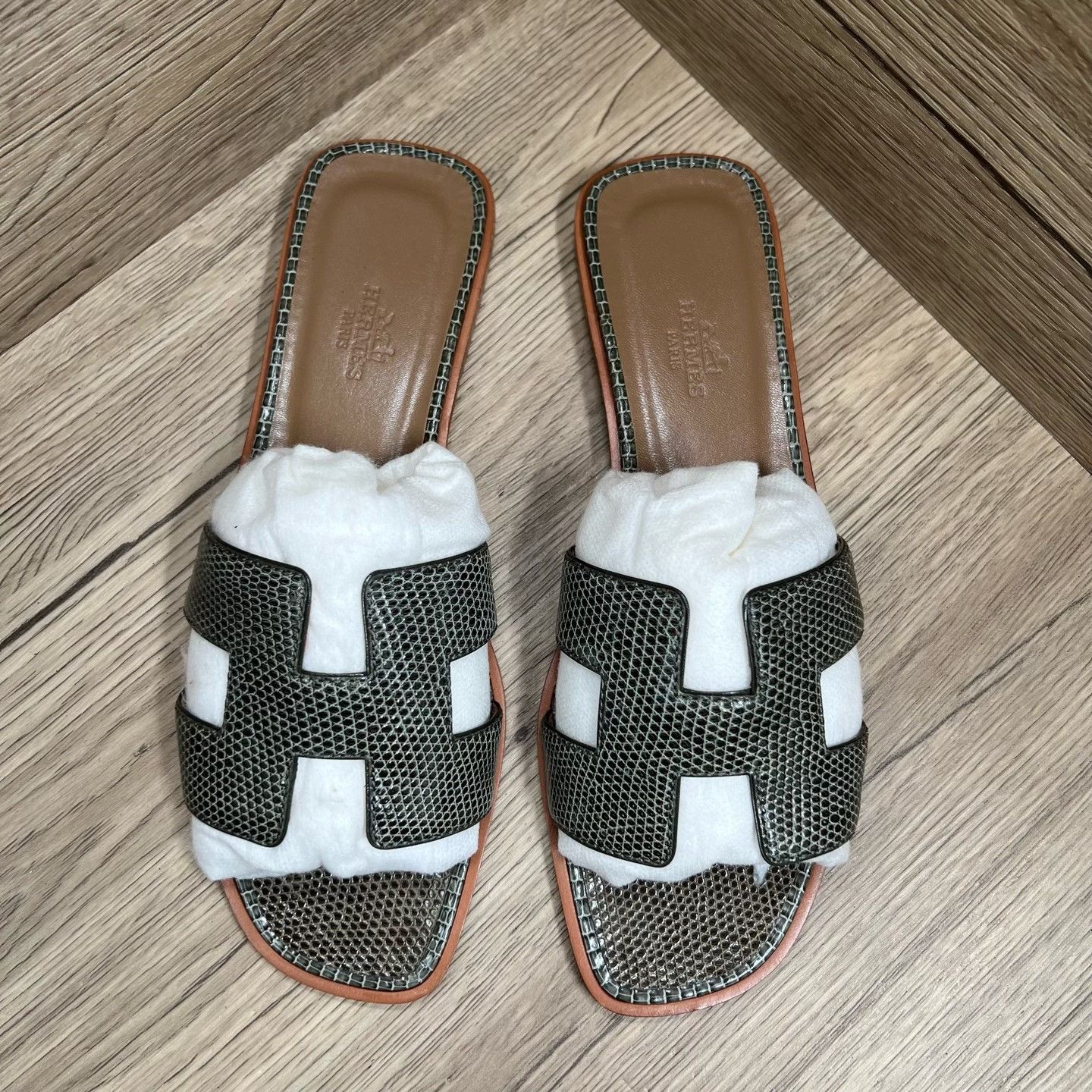 Hermes Hermes Green Sandals us_8 Women Size US 8 / IT 38 - 3 Thumbnail