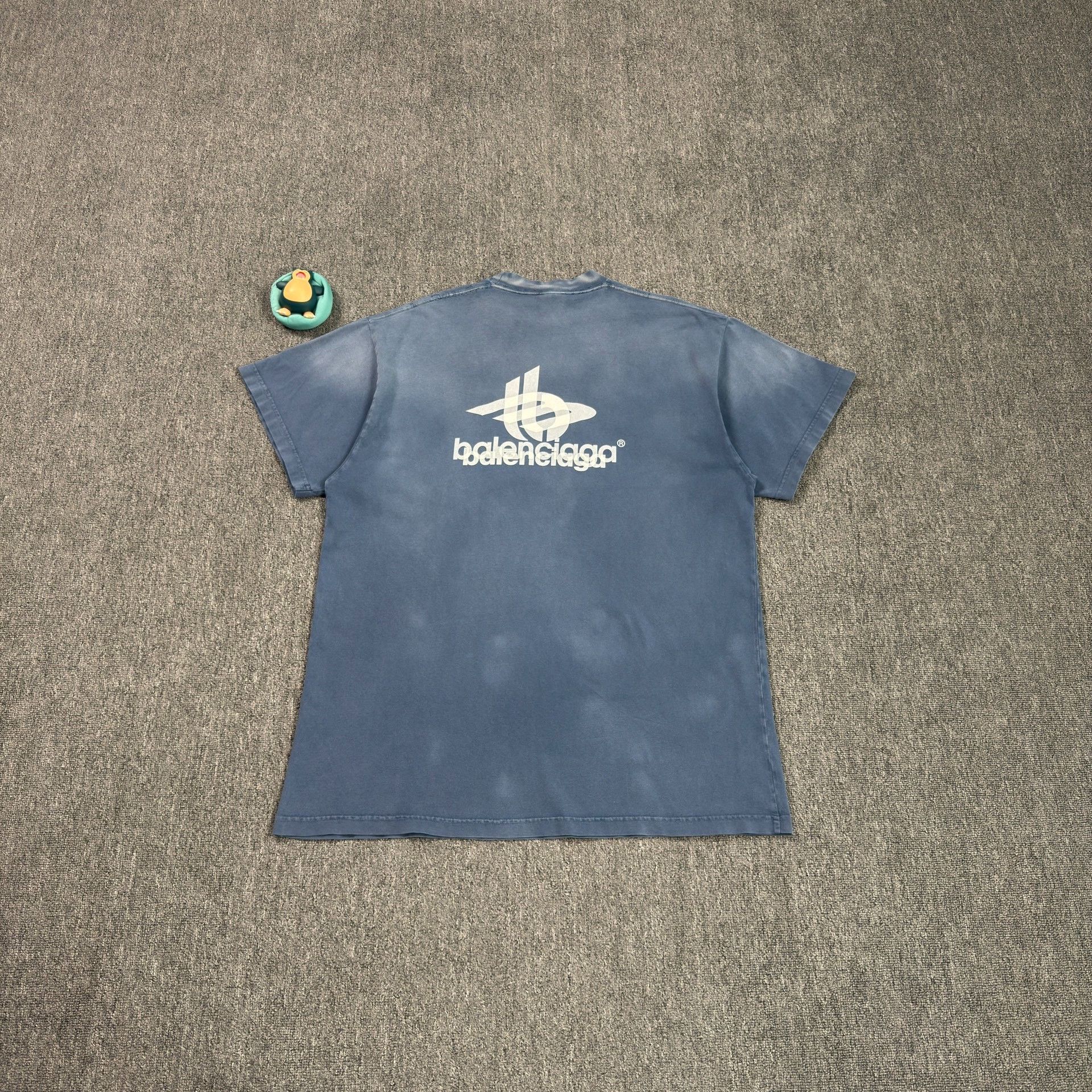 Balenciaga Balenciaga Overlapping Logo Blue T-Shirt Size 1 Size US S / EU 44-46 / 1 - 3 Thumbnail