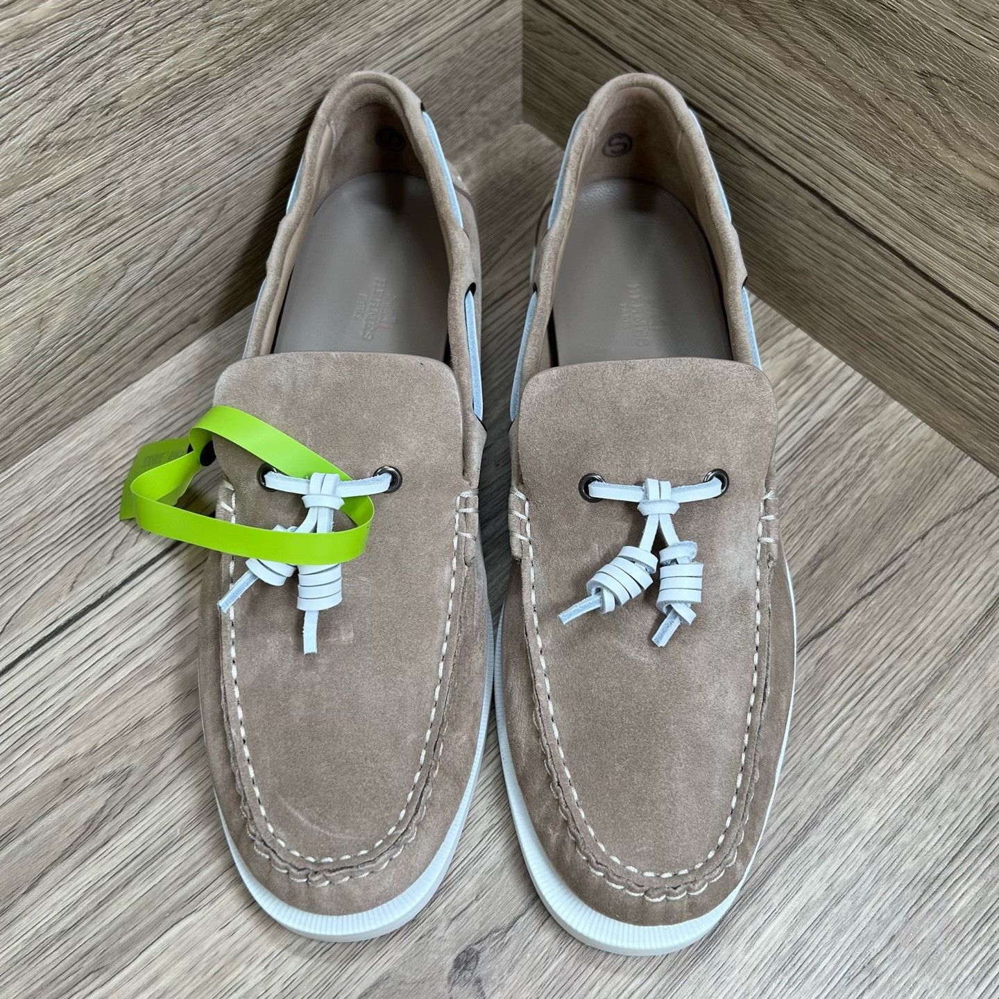 Hermes Hermes White Slip Ons 7 Men Size US 7 / EU 40 - 2 Thumbnail