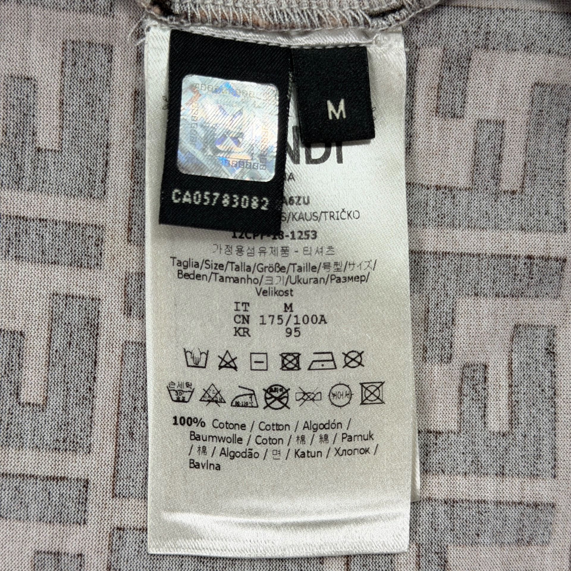 Fendi Fendi FF Zucca Monogram Print T-Shirt US M Size US M / EU 48-50 / 2 - 7 Thumbnail