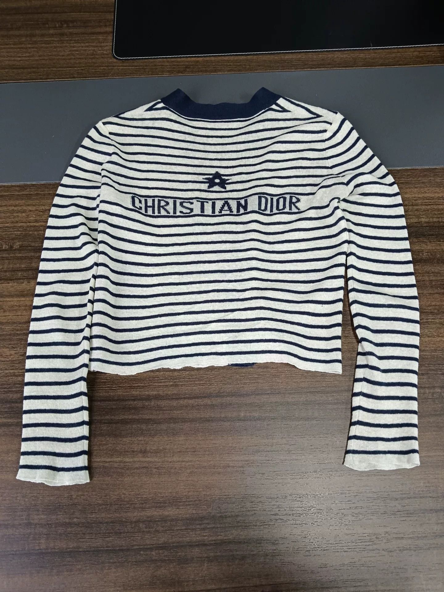 Dior Dior Striped Star Logo Knit Cardigan FR 34 Size XS / US 0-2 / IT 36-38 - 5 Thumbnail