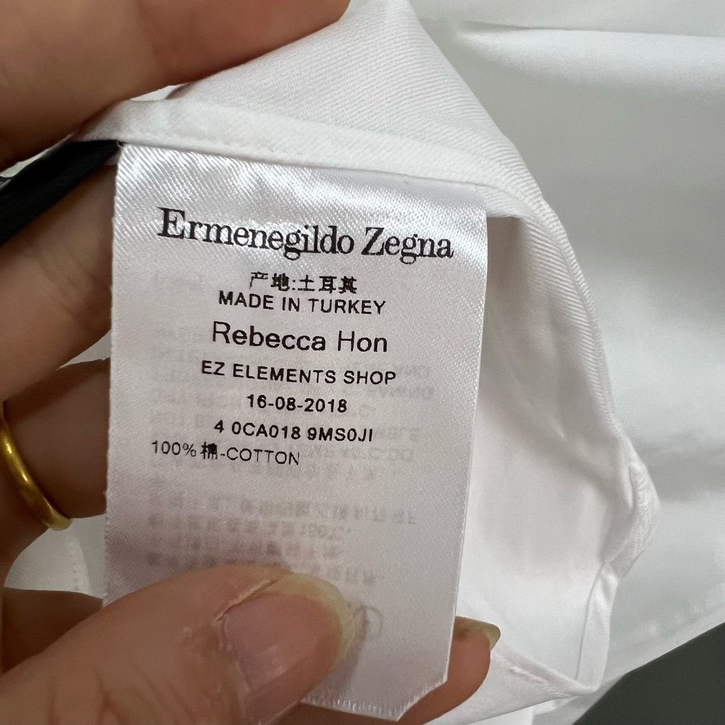 Ermenegildo Zegna Ermenegildo Zegna White Shirt m Men Size US M / EU 48-50 / 2 - 4 Thumbnail