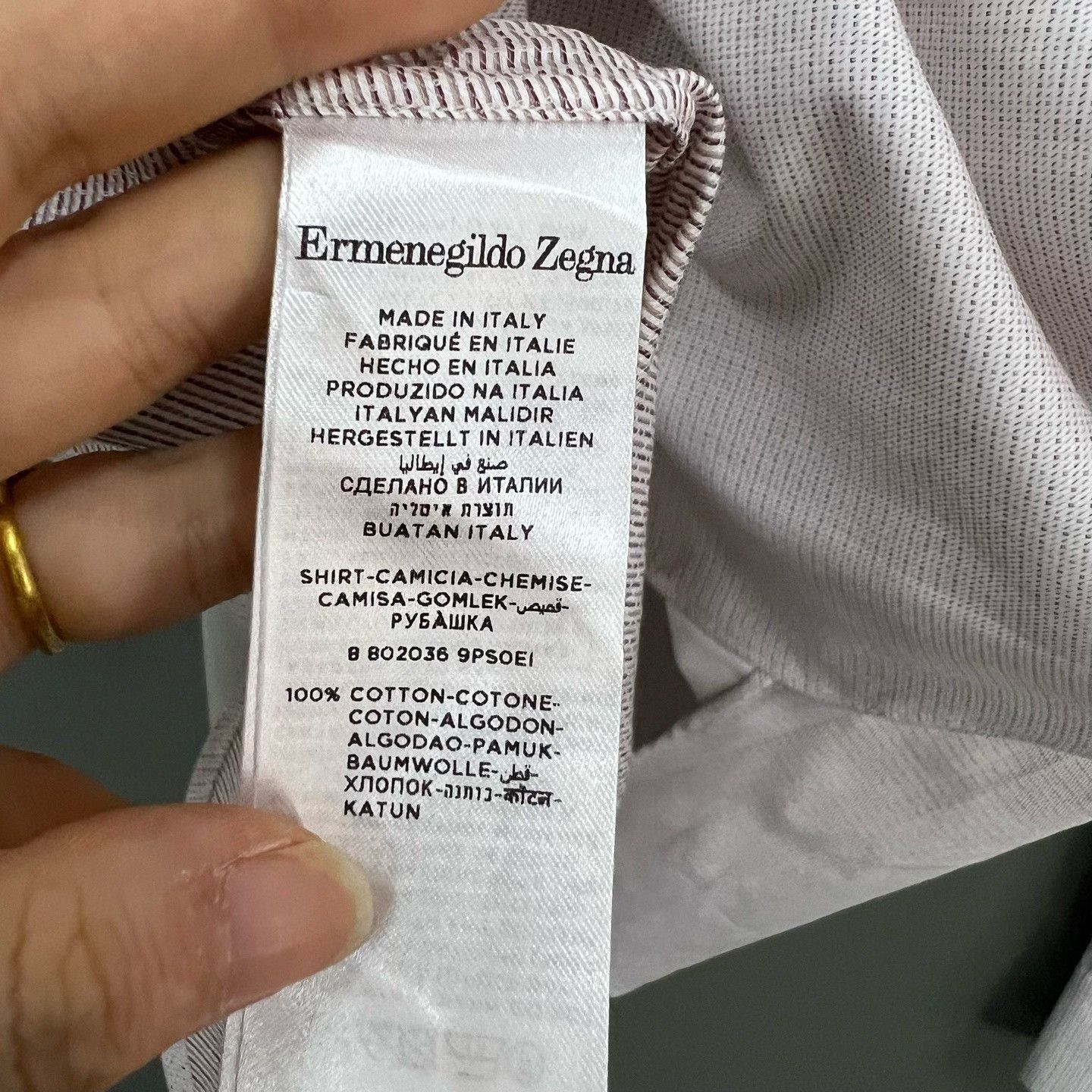 Ermenegildo Zegna Ermenegildo Zegna Pink Shirt xs Men Size US XS / EU 42 / 0 - 5 Thumbnail