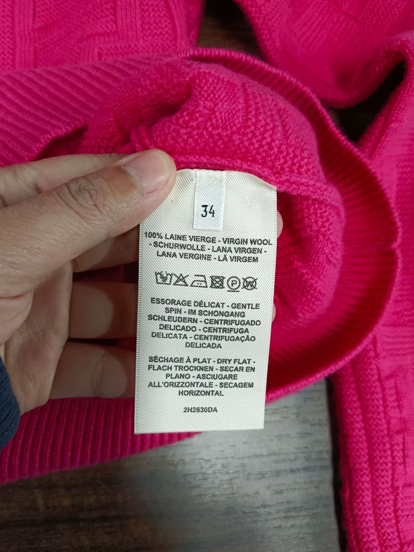 Hermes Hermes Pink Virgin Wool Knit Sweater Size FR 34 Size XS / US 0-2 / IT 36-38 - 4 Thumbnail