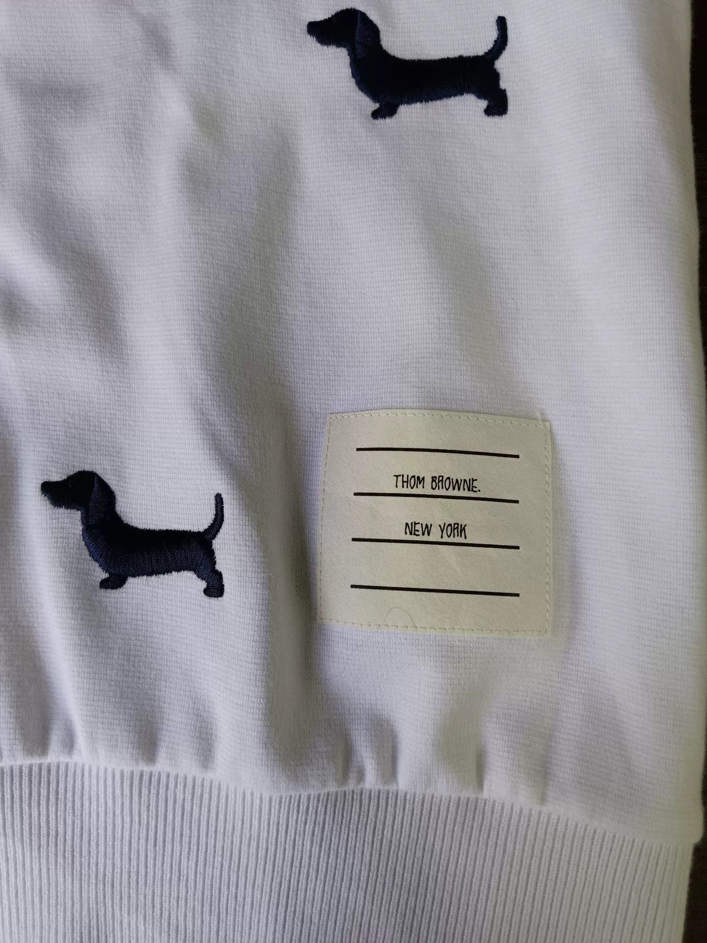 Thom Browne Thom Browne Dog Embroidery Knit T-Shirt IT 40 Size S / US 4 / IT 40 - 3 Thumbnail