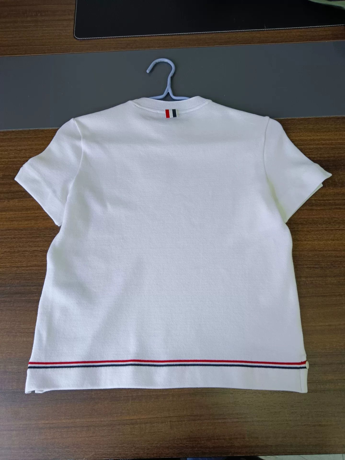 Thom Browne Thom Browne RWB Stripe Pique T-Shirt IT 40 Size S / US 4 / IT 40 - 7 Thumbnail
