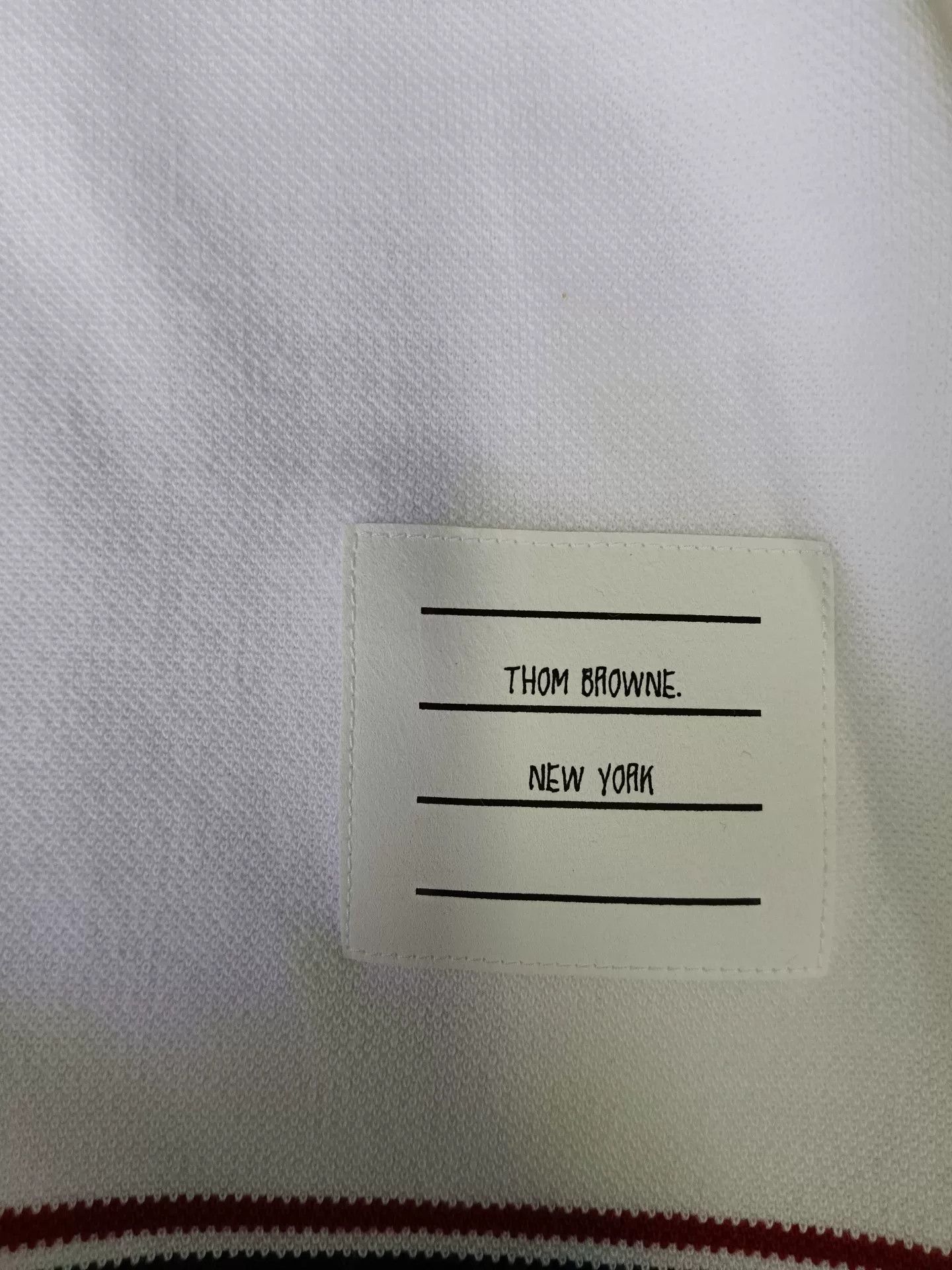 Thom Browne Thom Browne RWB Stripe Pique T-Shirt IT 40 Size S / US 4 / IT 40 - 3 Thumbnail
