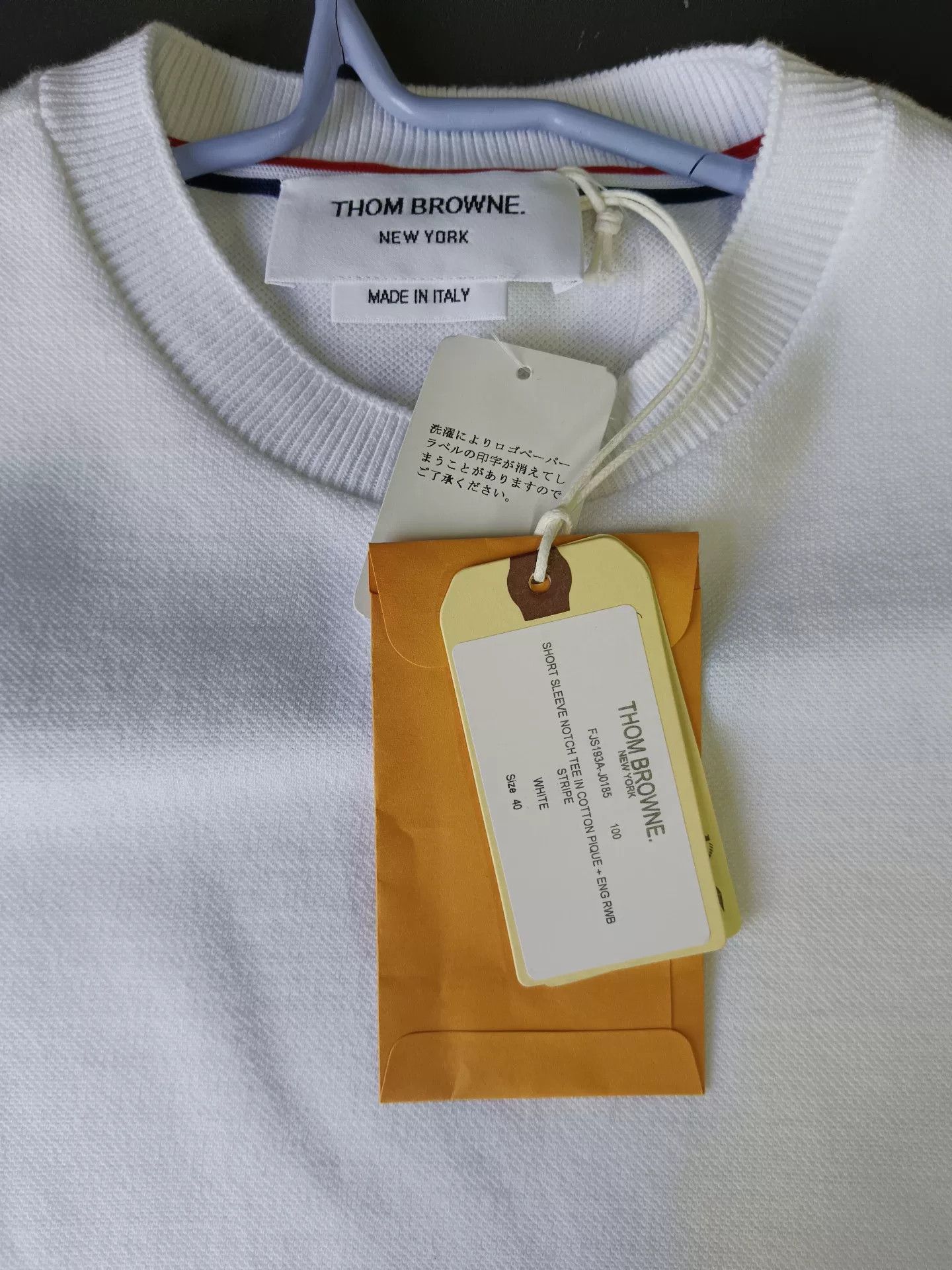 Thom Browne Thom Browne RWB Stripe Pique T-Shirt IT 40 Size S / US 4 / IT 40 - 5 Thumbnail