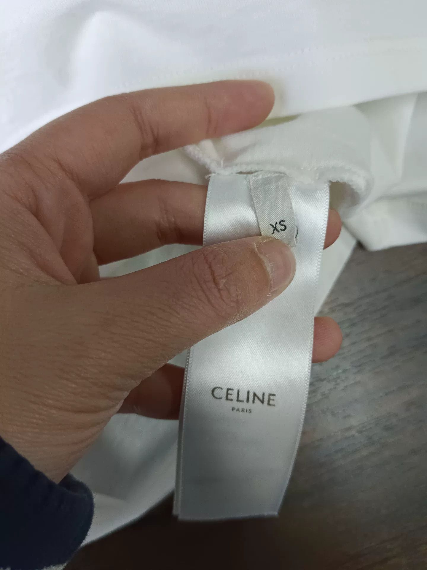 Celine Celine Triomphe Logo Ringer T-Shirt XS Size XS / US 0-2 / IT 36-38 - 5 Thumbnail