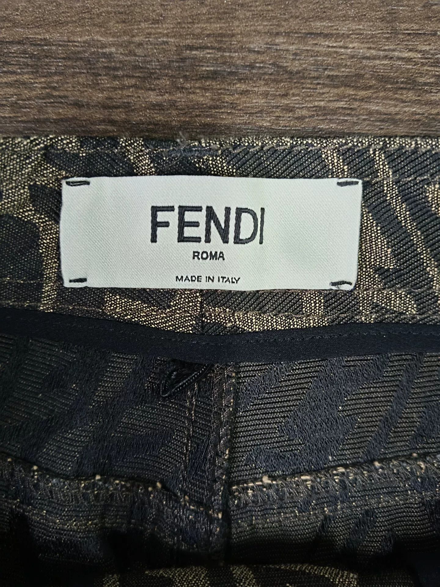 Fendi Fendi Roma Logo Print Pants IT 36 Size 25" / US 0 / IT 36 - 4 Thumbnail