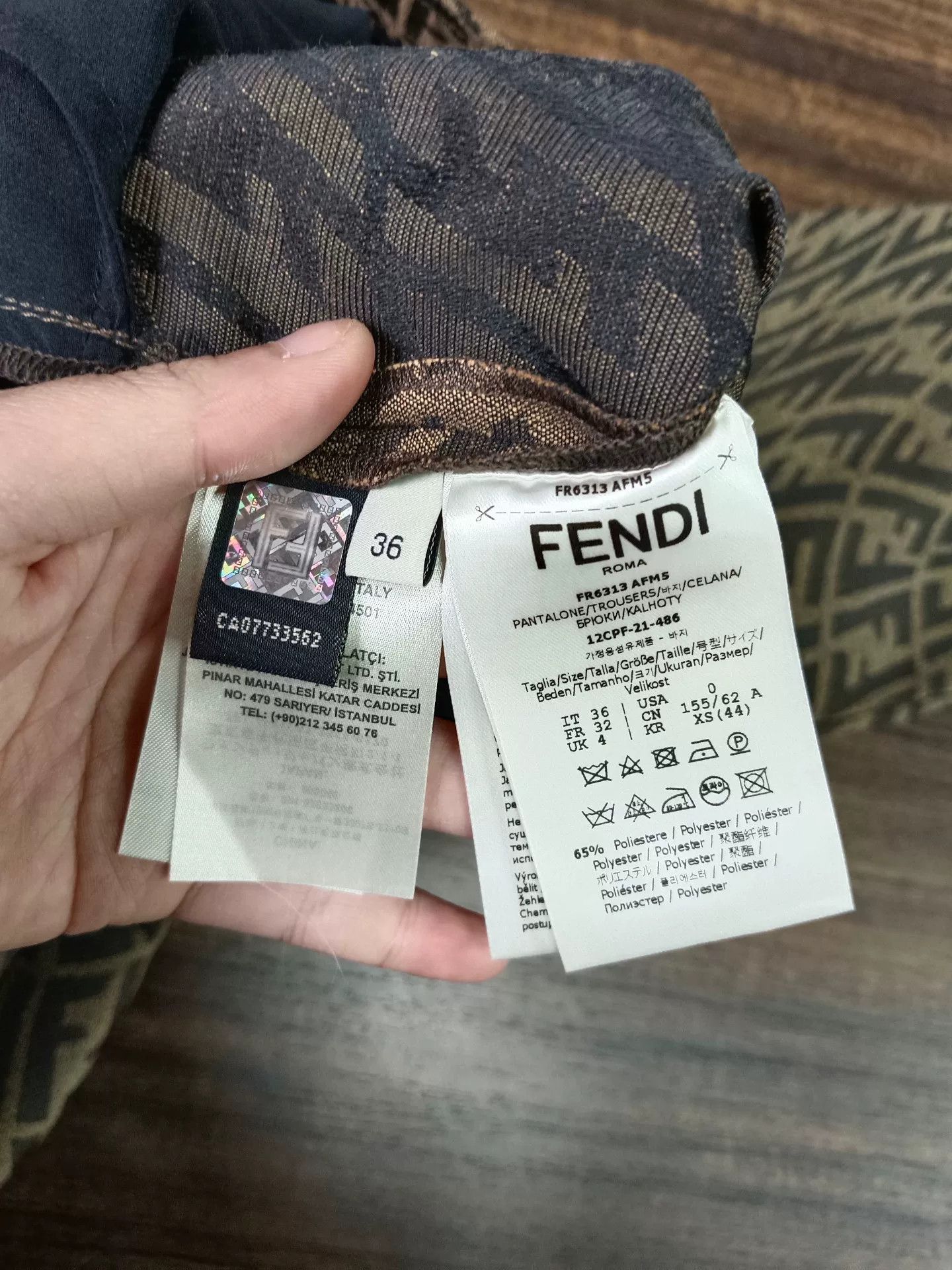 Fendi Fendi Roma Logo Print Pants IT 36 Size 25" / US 0 / IT 36 - 5 Thumbnail
