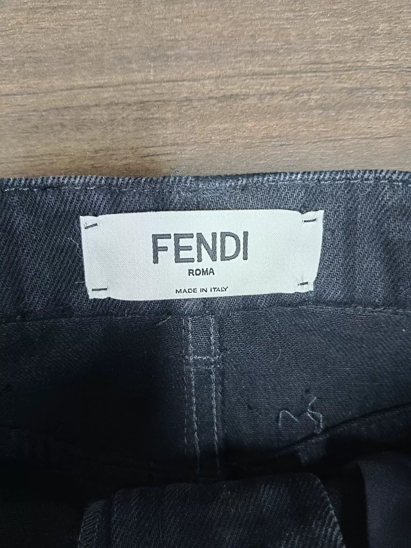 Fendi Fendi Monogram Denim Mini Skirt IT 38 Size 26" / US 2 / IT 38 - 3 Thumbnail
