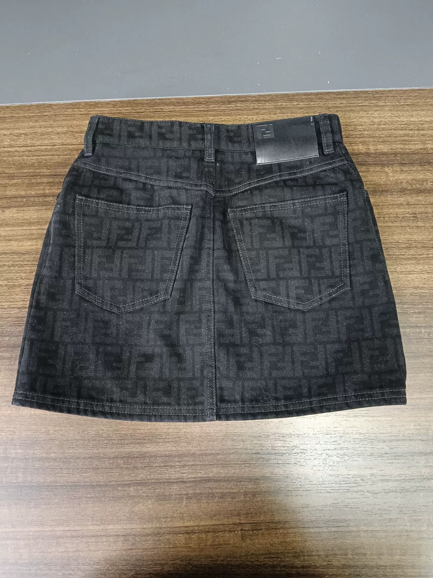 Fendi Fendi Monogram Denim Mini Skirt IT 38 Size 26" / US 2 / IT 38 - 6 Thumbnail