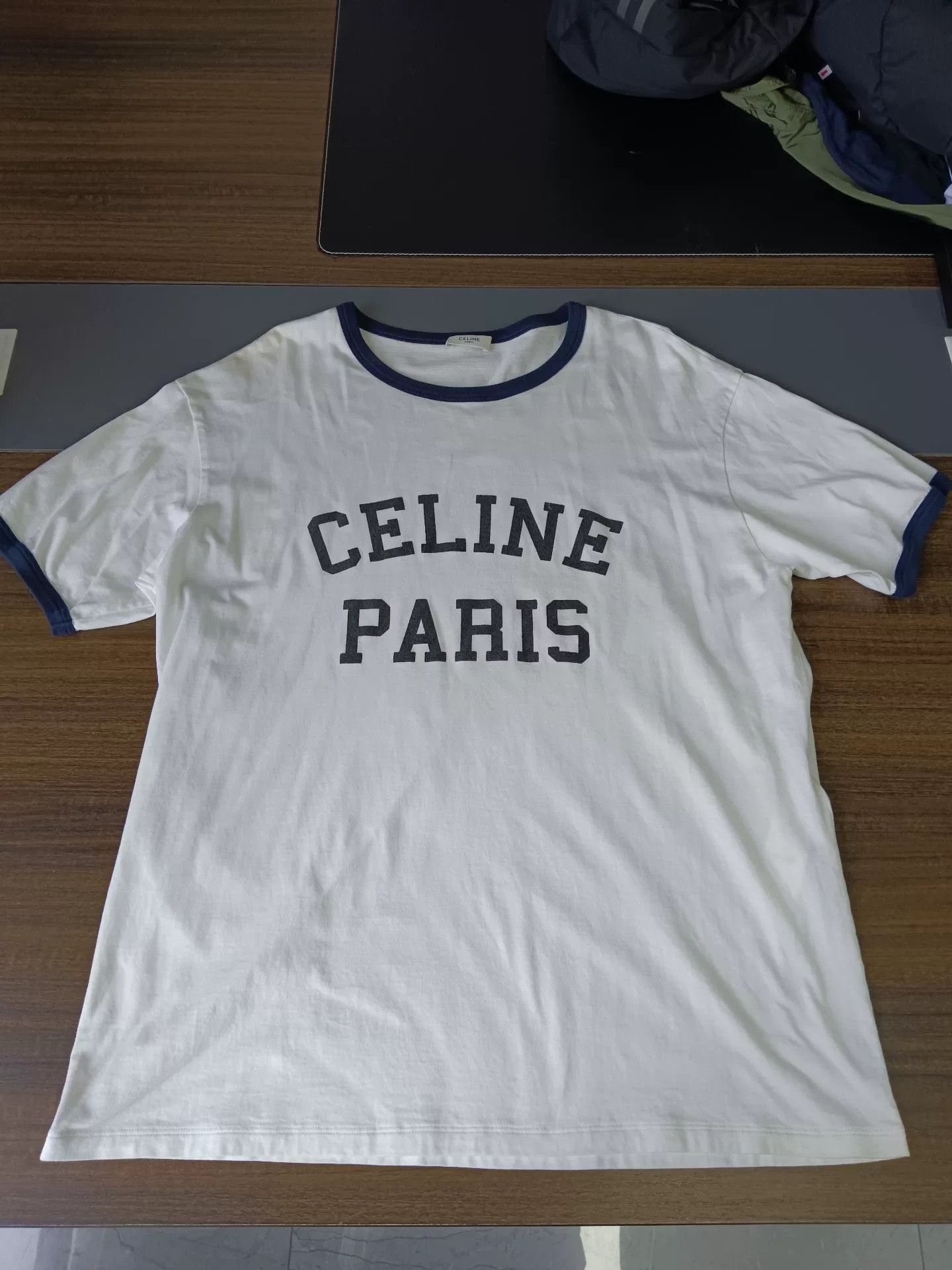 Celine CELINE Ringer Logo T-Shirt Size S Size US S / EU 44-46 / 1 - 2 Thumbnail
