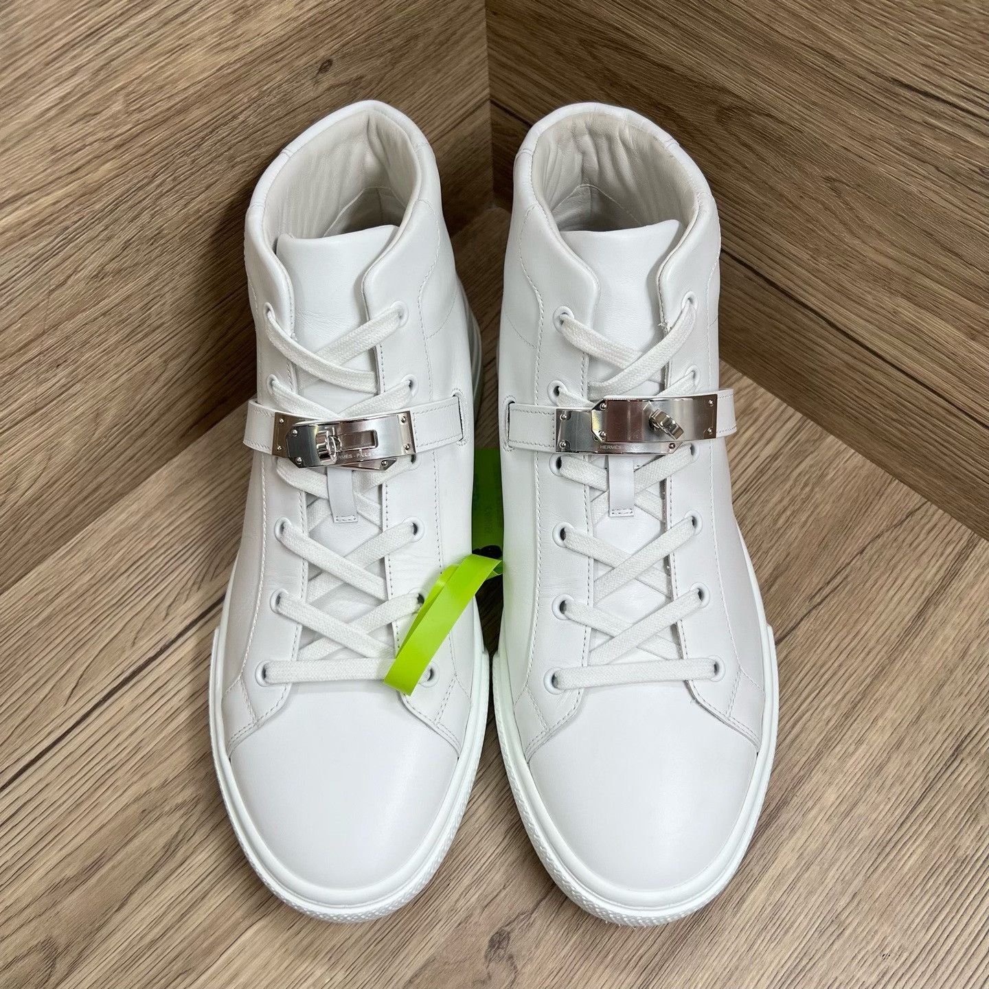 Hermes Hermes White Hitop Sneakers 7 Men Size US 7 / EU 40 - 4 Thumbnail