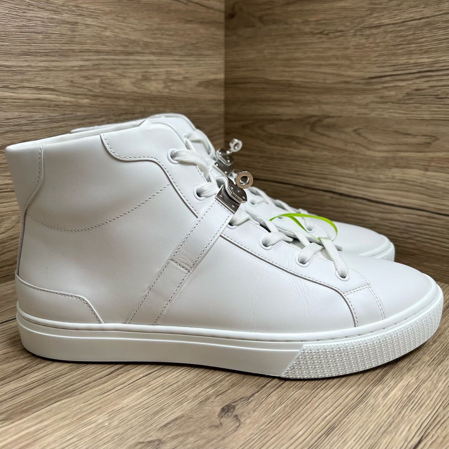 Hermes Hermes White Hitop Sneakers 7 Men Size US 7 / EU 40 - 5 Thumbnail