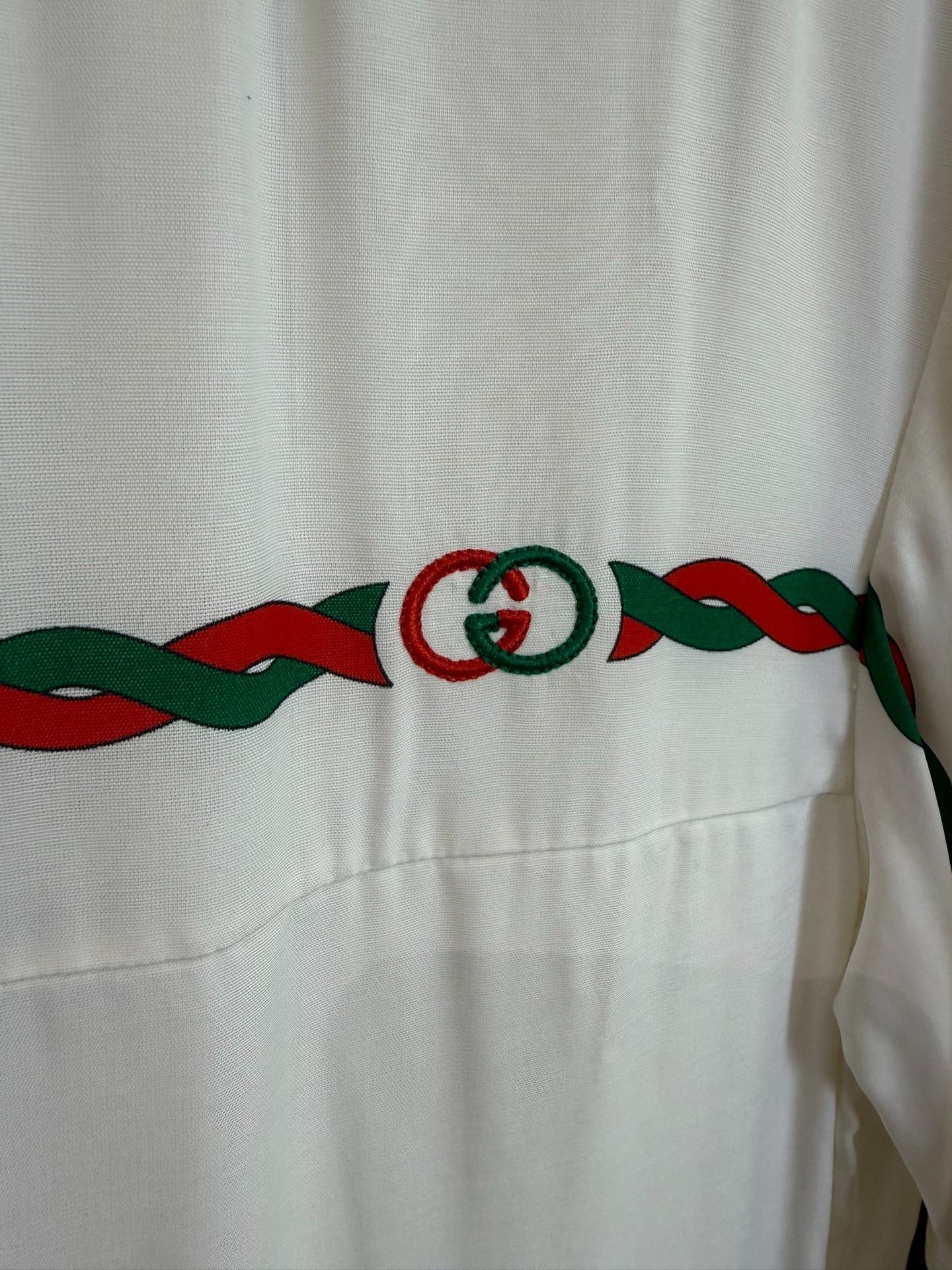 Gucci Gucci Web Stripe GG Short Sleeve Shirt 44 Size US S / EU 44-46 / 1 - 4 Thumbnail
