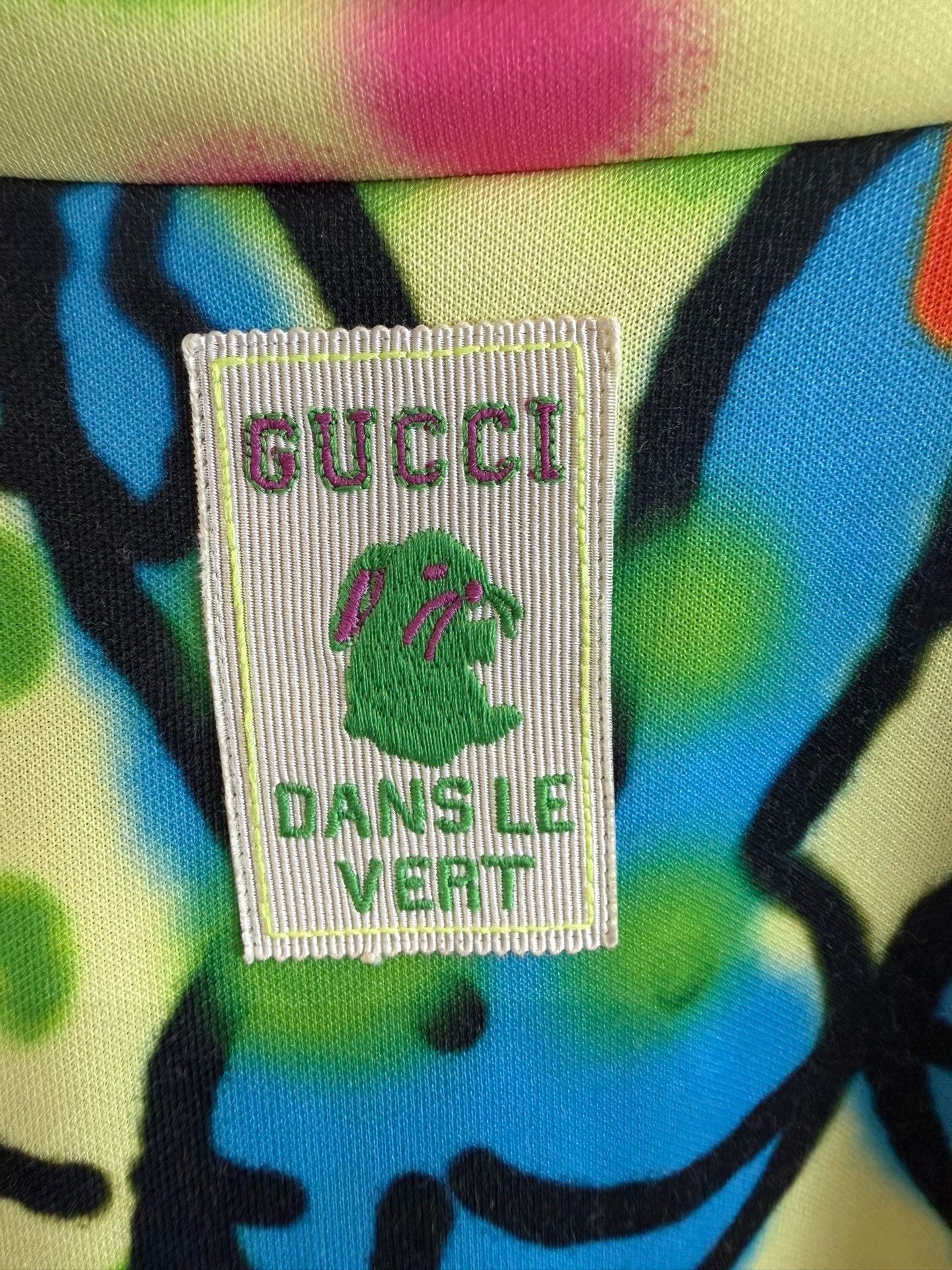 Gucci Gucci Rabbit Graffiti Dans Le Vert Jacket XL Size US XL / EU 56 / 4 - 5 Thumbnail
