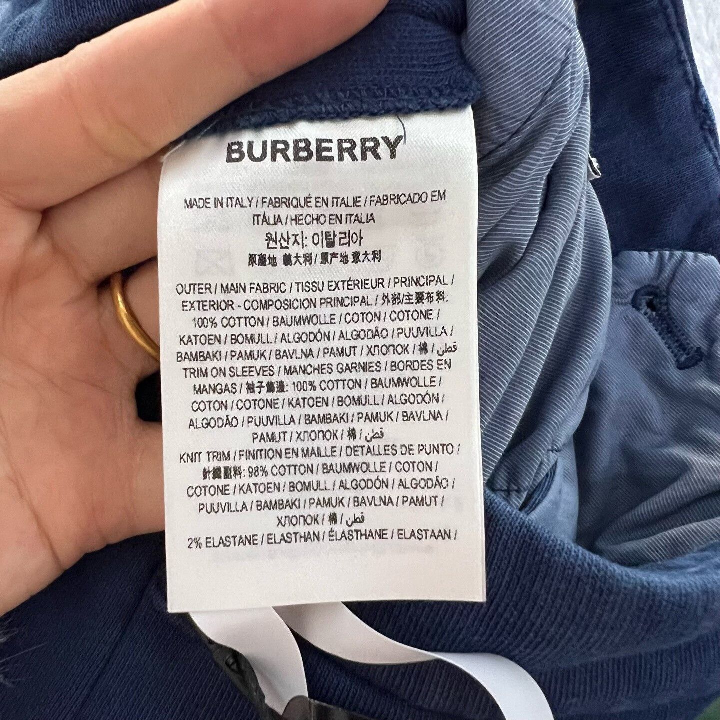 Burberry Burberry High-Waist Blue Casual Pants 44 Men Size US 44 / EU 60 - 5 Thumbnail