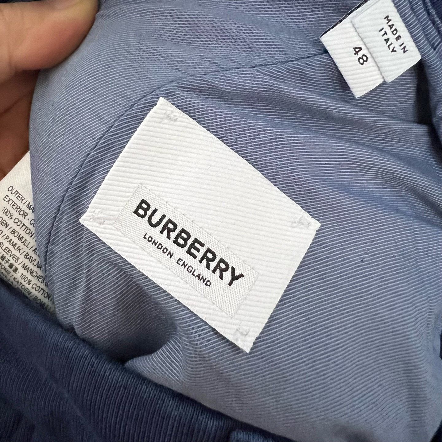 Burberry Burberry High-Waist Blue Casual Pants 44 Men Size US 44 / EU 60 - 4 Thumbnail