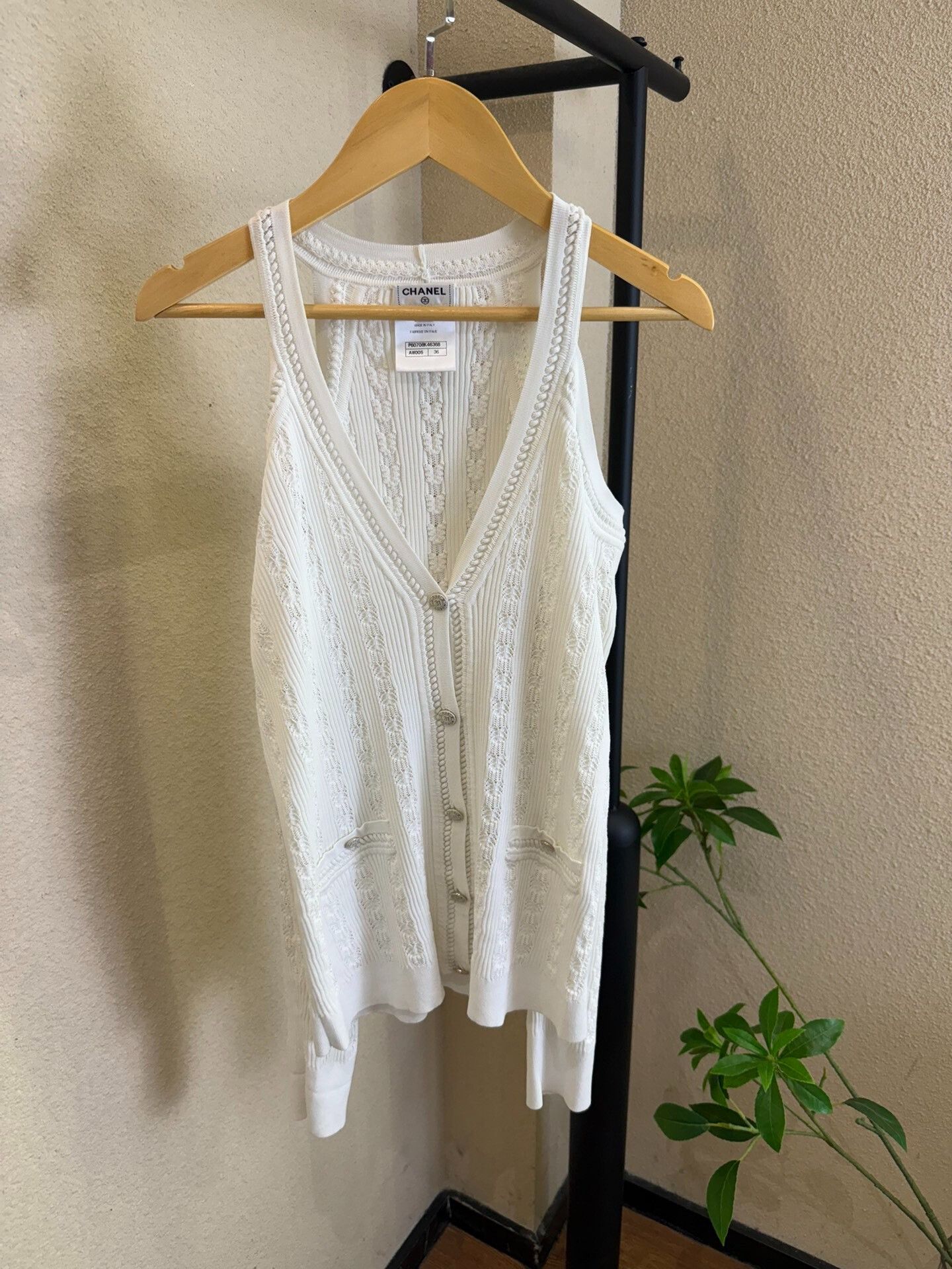 Chanel Chanel Open-Knit Cotton Cardigan Size 36 Size XS / US 0-2 / IT 36-38 - 2 Thumbnail