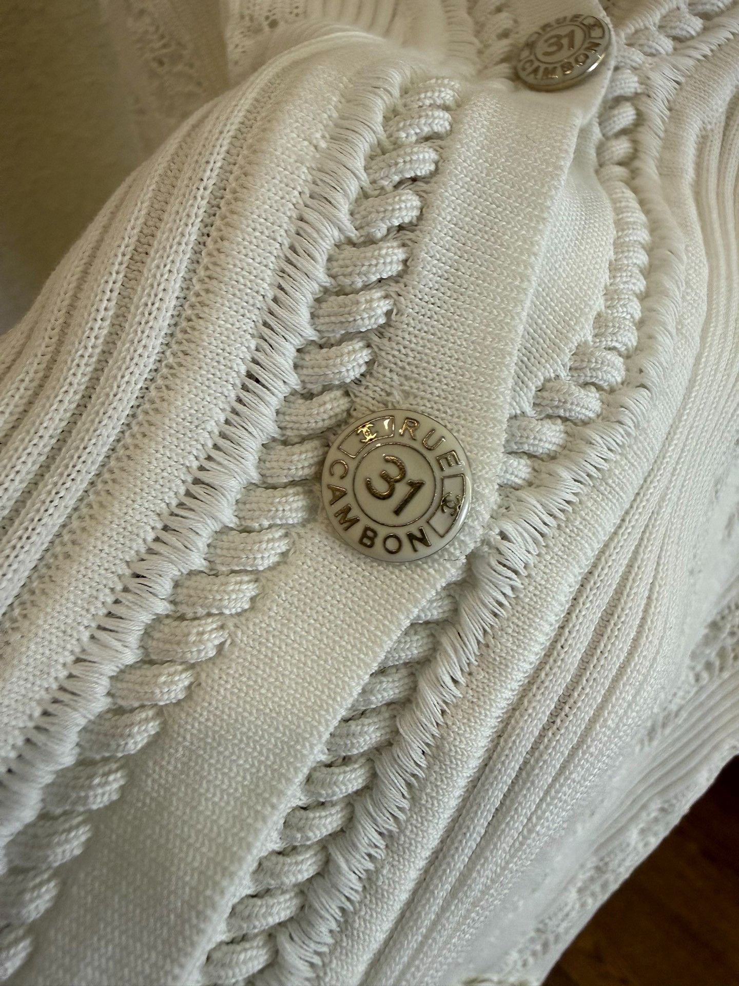 Chanel Chanel Open-Knit Cotton Cardigan Size 36 Size XS / US 0-2 / IT 36-38 - 3 Thumbnail