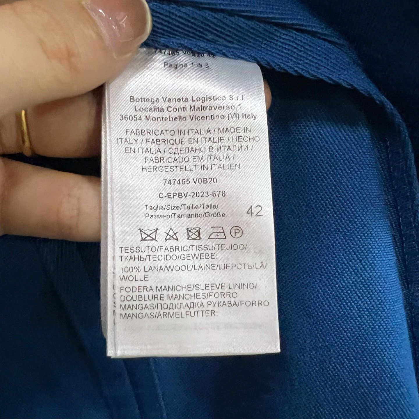 Bottega Veneta Bottega Veneta Blue Light Jacket xxs Men Size US XXS / EU 40 - 3 Thumbnail
