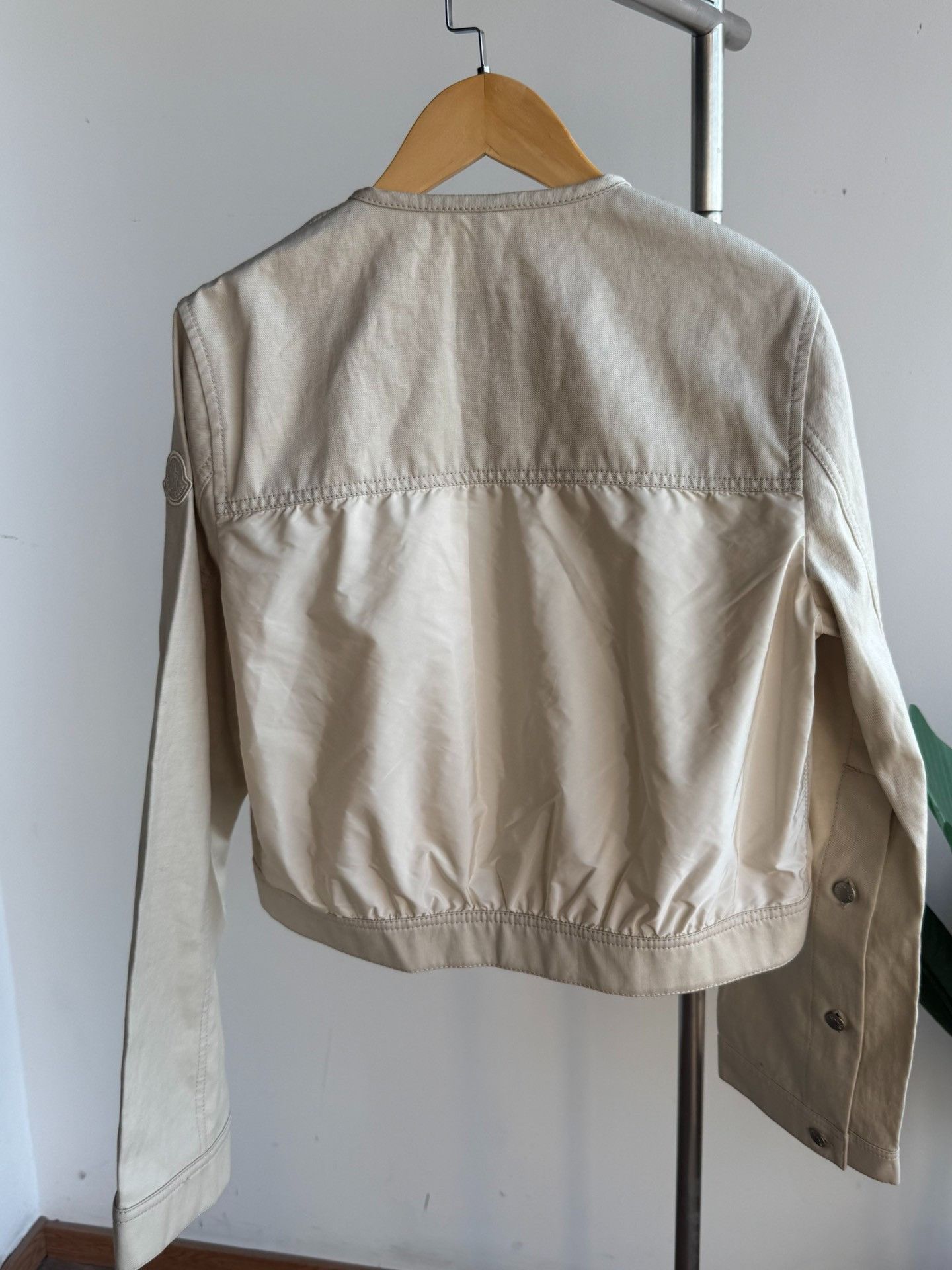 Moncler Moncler Cotton Linen Chatel Denim Jacket 0 Size XS / US 0-2 / IT 36-38 - 3 Thumbnail