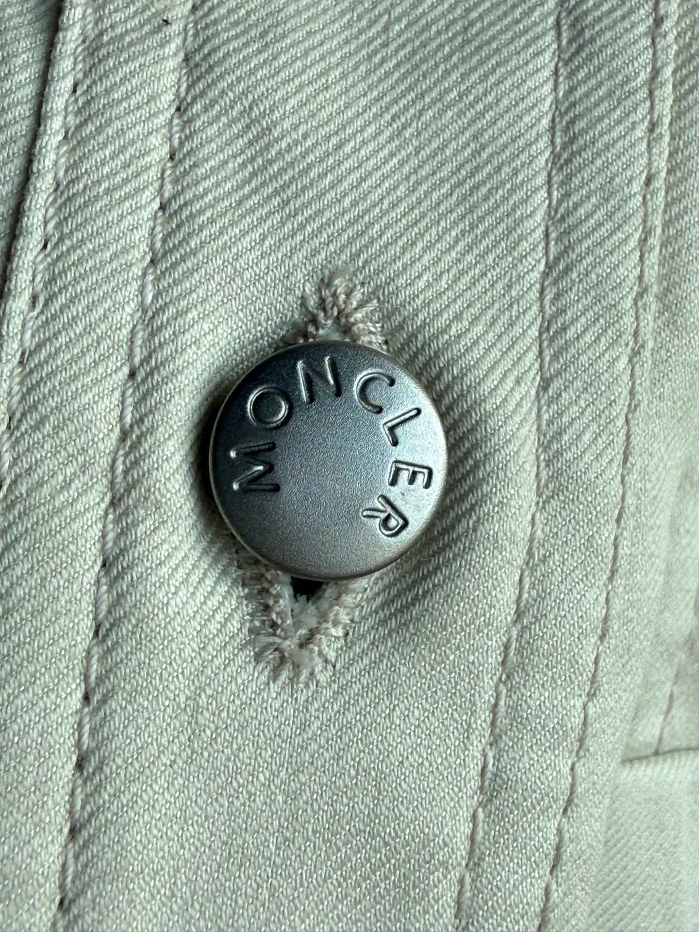 Moncler Moncler Cotton Linen Chatel Denim Jacket 0 Size XS / US 0-2 / IT 36-38 - 5 Thumbnail